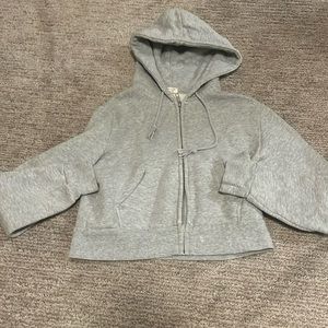 pacsun cropped zip up